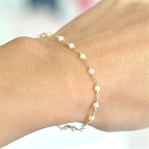 grosseto adjustable bracelet|Adjustable Bracelet in Freshwater Pearls With Gold.